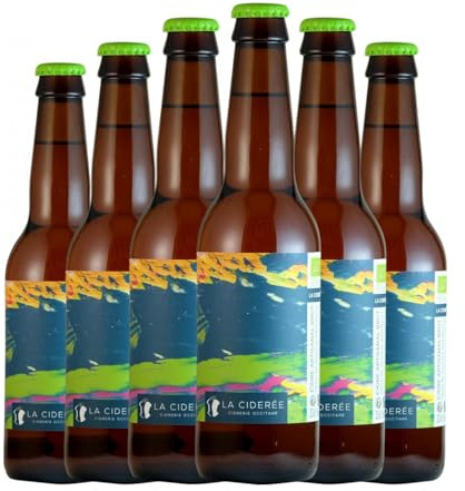 Sidra Cidrerie Occitane La Ciderée Artisanal Extra Brut Botellín Tercio 33 cl (Caja de 6 Botellín Tercio de 33 cl)