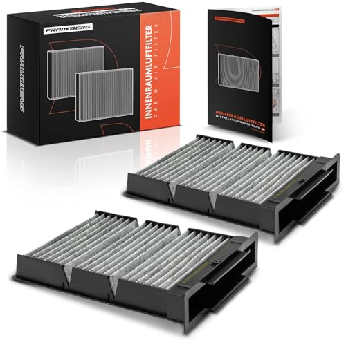 Frankberg 2x Innenraumfilter Pollenfilter mit Aktivkohle CU2317 | Kompatibel mit 107 PM PN, C1 PM PN, Aygo B1, Aygo Kasten/Hatchback B1
