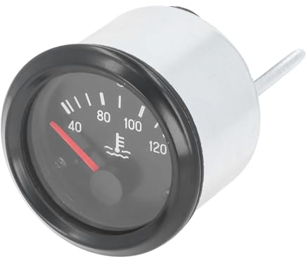 Wassertemperaturanzeige, Digitale Temperaturanzeige für Autos, 40 Bis 120 ℃, Thermometer, 52 Mm, Am Armaturenbrett Montierbar, Aluminiumlegierung für Autos, Boote, Traktoren (24V