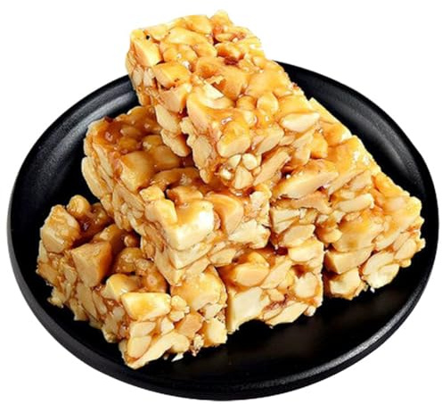 McKona Snacks Peanut Bar, Extra Crunchy Nut Snack Bar, Simple Ingredients, Honey and Sugar, Delicious Healthy Protein Nut Clusters, Individually Wrapped 500g(About 13 Pieces)