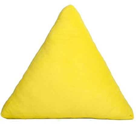 Domarex Weiche Kinderkissen 43x50x12 cm – Ideal für Kindergarten & Krippe, Lernspielzeug & Kuschelfreund, Hochwertige Materialien, Förderung der Kreativität und Entwicklung - Gelb