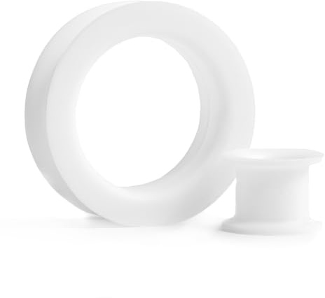 Custom Plugs White Silicone Ear Tunnel (26mm)