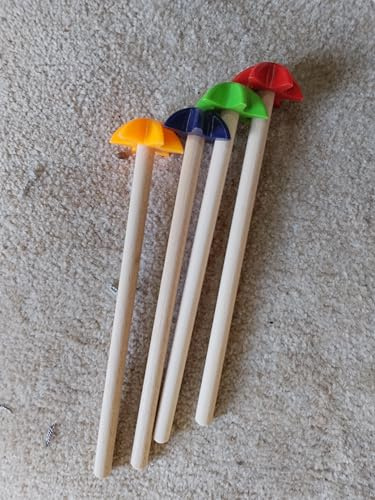 Küche Quirl Rührer Buchenholz Kunsstoff 22 cm ein Stück Farbe random