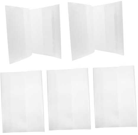 Angoily 5stücke Teiliges Transparentes Wasserdichtes Buchcover Aus Hochwertigem Pp-material Für Schulhefte Und Notizbücher Abwaschbare Schutzfolie Zum Einfachen Einlegen Und Durchsichtigem