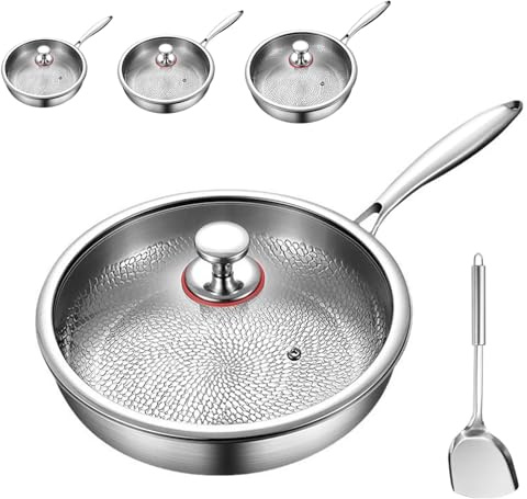 26/28/30cm Kovali Titan Bratpfanne, Mosman Titanium Nutri Pan Pro Generation 2 (2025), Anti-Scalding Handle, Scratch-Resistant, Durable, Non-Stick Frying Pan Suitable for All Stove Types (26cm)