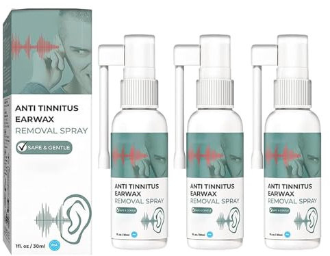Hörwiederherstellung Spray, Anti Tinnitus Ohrenschmalz Entfernung Spray, Ohrenschmalz Reinigungsspray, Tinnitus Spray für Ohr, Tinnitus Relief Spray, Natural Relief Spray für klingende Ohren (3)