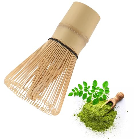 Fouet à matcha en bambou naturel, fouet en bambou fabriqué à la main pour le thé matcha. Ustensiles authentiques pour les cérémonies du thé japonaises - Durable, facile à nettoyer 05