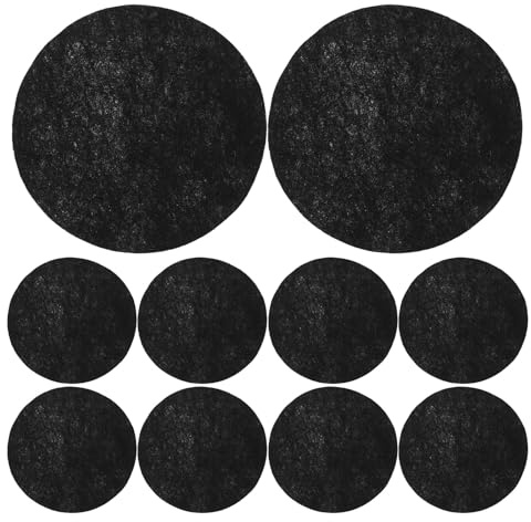 BESPORTBLE Lot de 40 Coussinets Ronds en Tissu Non Tissé 10 CM pour Pot de Fleurs Insert de Drainage Absorbant Protège-Base Imperméable Anti-Fuite Tapis de Fond pour Jardinière Usage