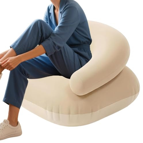 Inflatable Lounger Sofa - Portable Air Couch for Outdoor Relaxing | Lightweight PVC Material with Quick Setup, Lounge Chair for Beach Park Pool Music Festival Travel Picnic Camping