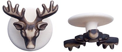 Kochknöpfe Kugelknöpfe Knöpfe à 12 Stück als Hirsch Braun