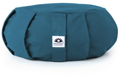 Zafu Yoga Meditation Kissen mit USA Buchweizen Hull Füllen, zertifiziert Bio Baumwolle 6 Farben