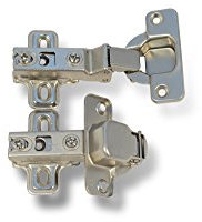 4x Topfbänder Topfband Topfscharniere Möbelscharniere -45 grad Eckanschlag