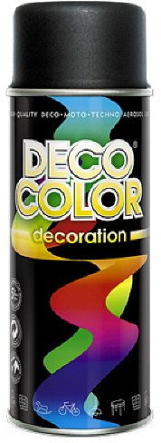 Deco Color DC Lackspray matt 400ml nach RAL (schwarz matt RAL 9005)