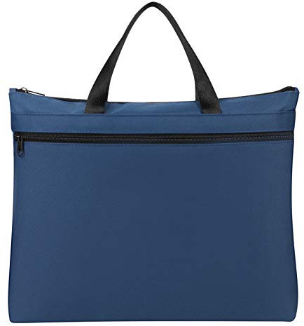 Aktentasche A4 Dokumententasche Business Aktenmappe Laptoptasche mit Reißverschluss Handtasche Jungen Mädchen Messenger Bag Blau Arbeitstasche Damen Herren Dokumentenmappe für Reise Schule Büro