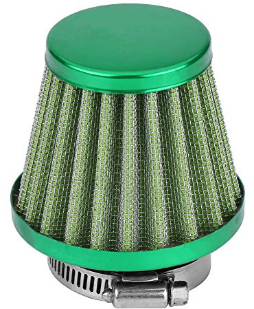 Air Intake Filter, Fydun Pit Bike Air Filter, Motorcycle Air Filter 38mm Bent Neck Air Filter for Dirt Pit Bike ATV Quad Motorcycle Moped Scooter(Green)
