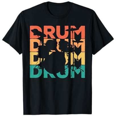 Retro Vintage Drums Geschenk für Drummer & Schlagzeuger T-Shirt