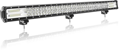 Willpower Barra de luz LED de 39 pulgadas, 540 W, combo de haz spot e inundación, barra LED de 12 V 24 V, lámparas de trabajo antiniebla, luces de conducción para camión todoterreno 4x4, tractor