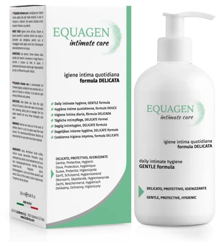 Equagen Detergente Intimo Delicato Ideale per le Pelli Sensibili e in caso di Irritazioni o Infezioni - Flacone da 250 ml
