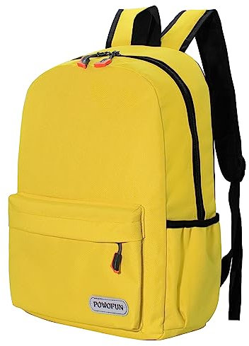 POWOFUN 15 inch Kids Backpack Lightweight Elementary School bag Kindergarten Bookbag Casual Travel Daypack