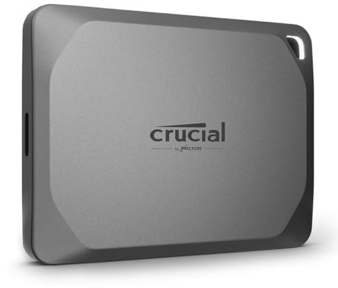 Crucial X9 Pro SSD 4TB Esterno SSD Portatile, fino a 1050 MB/s in lettura e scrittura, Resistenza ad Acqua e Polvere (IP55), Unità a Stato Solido Esterno, USB-C 3.2 - CT4000X9PROSSD902