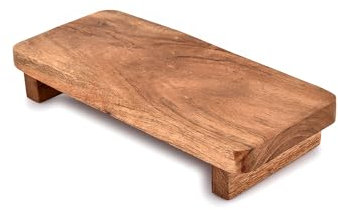 EDHAS Soapdish Acacia Wood Decorative Soap Dispenser Tray for Display Rustic Kitchen Bathroom Counter Sink Organizer for Soap Bottles (22.86cm x 10.16cm x 3.81 cm)