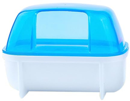 Baño De Arena Para Hámster - Contenedor De Baño De Para Hámster | Caja De Baño Para Hámster, Casa De Baño De Polvo De Chinchilla, Contenedor De Baño Para Hámster, Túnel De Juego Para Mascotas, B