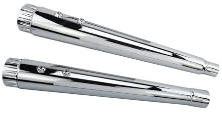 Schalldämpfer Für Harley Für Touring Für Road King Für Electra Glide Für FLTRX Für FLHX 2017-2020 Megaphon Slip-On Halldämpfer Auspuffrohre Chrom Auspuffrohre Auspuff Auspuffschalldämpfer(2017-2021 Ch