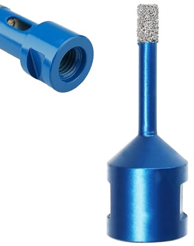 1 pcs Diamond Drill Bit 6mm M14 Vacuum Brazed Diamond Tip Drill Bit for Tile Porcelain Stoneware Ceramic Marble Granite Drilling,Suitable For Angle Grinders