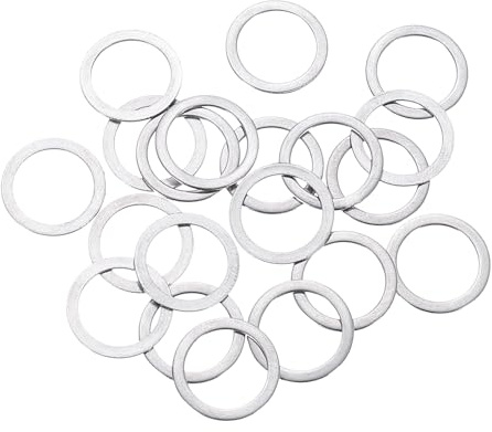 QUARKZMAN 100 Pezzi Rondella Piatta M10 10x14x0.5mm Rondelle Piatte | 304 Acciaio Inox, per Viti Bulloni Automotive Macchinari Industriali, Rinforzata