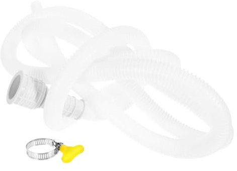 OSALADI Portable Air Conditioner Drain Hose Kit Ac Water Drain Hose with Clamp Compatibility for Mini-split and Other Portable Units Lightweight and Versatile Use