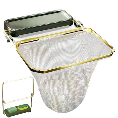 Generisch Food Catcher Basket, Food Catcher Filter Basket, Sink Filter Rack, 50 Mesh Bags, Sponge Tray Rubbish Strainer, Waste Collector for Washing