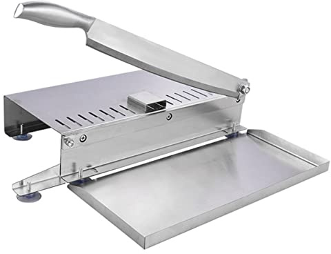 Luxshiny Cortadora de Carne Manual Inoxidable para Carne Pescado Pollo y Verduras Herramienta Multifuncional para Cortar Costillas y Huesos para Uso Doméstico
