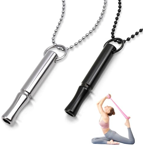 2 Stück Rauchentwöhnung Hilfsmittel, Rauchen Aufhören, Atemkette, Rauchfrei Halskette, Raucherentwöhnungspfeife, Zigaretten Ersatz zum Aufhören, Kette zur Beruhigung Meditation Stressabbau Atmen