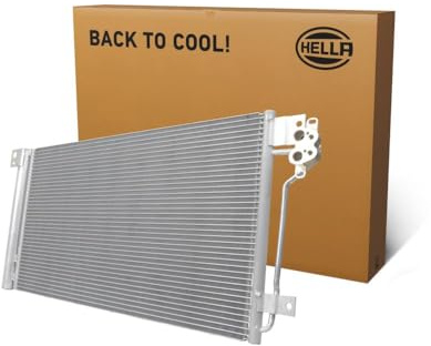 HELLA 8FC 366 221-231 Kondensator, Klimaanlage - Kühlrohre parallel