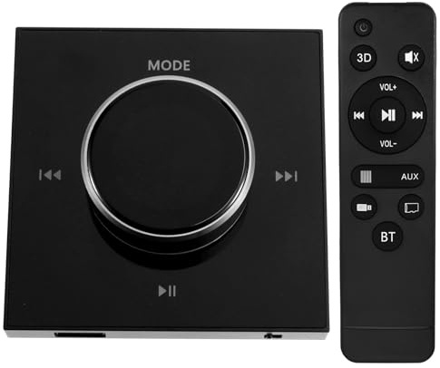 Buhdjfnke 86 Controller Hi-Fi Professionale Intelligente per Musica di Sottofondo Stereo da Parete Mini Amplificatore da Incasso Bluetooth Nero