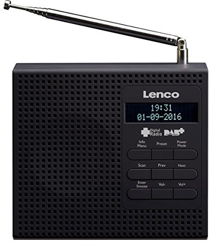Lenco PDR-020 Portable Analog & digital Black radio - Radios (Portable, Analog & digital, DAB+,FM, LCD, 3.5 mm, Black)