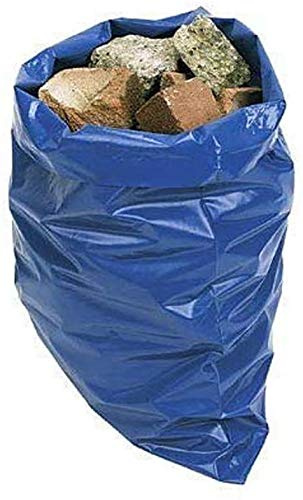 Strong Heavy Duty Rubble Bags Sacks Builders Sacks Bags Blue Black Grey (Blue, 10)