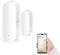 Sensore porta finestra WiFi, Smart WiFi Rilevatore sensore apertura/chiusura porta finestra Controllo vocale per Tuya, per smartphone per apri cancello automatico