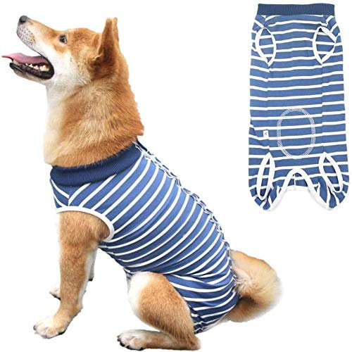Shulishishop Katzenbody op Body für Hunde Katzen Kleidung Hundekörperanzug nach der Operation Cat Recovery Suit Dog Recovery Suits Blue,3XL