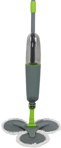PAMA GROUP Lavapavimenti a Spruzzo,Mop con vaporizzatore Integrato Adatti Legno Laminato in Ceramica Piastrelle per Pavimenti, capacità Rotante a 360°, con capacità Serbatoio di 500 ml (Verde)