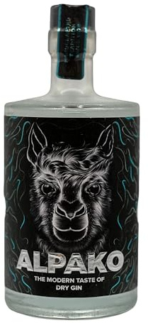 Alpako Gin | World Gin Award Gold ausgezeichnet | Traditionell destilliert in Deutschland | Drachenfrucht & Sternfruch, 43% Vol | 500ml Einzelflasche | 25 Botanicals | Handarbeit seit 1878