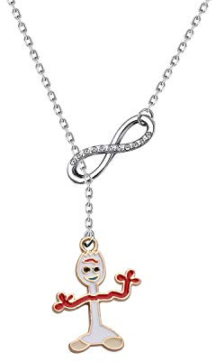 BAUNA Regalo Forky Toy Story: orecchini e collana, 2.3 cm by 2.8 cm, Metallo