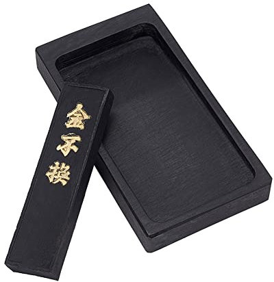 PH PandaHall Chinesischer Kalligraphie-Tintenstein Traditionelle Tuschestäbchen Rechteck Chinesische Tintensteine für Kalligraphie-Praxis Malerei Bürogebrauch