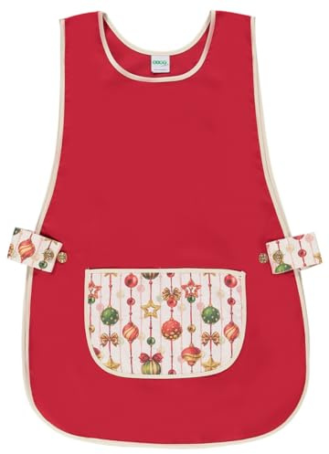 Siry Work Grembiule Scuola Infanzia, Cucina Donna, Taglia Unica, Regolabile in Vita con Due Bottoni che lo Rendono Facile da Indossare, Made in Italy, Art. Dalia
