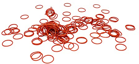 30PCS Rotes Silikon O-Ring Silikon VMQ 1.8mm Stärke Dichtung Gummiring Unterlegscheibe,11.1X7.5X1.8mm