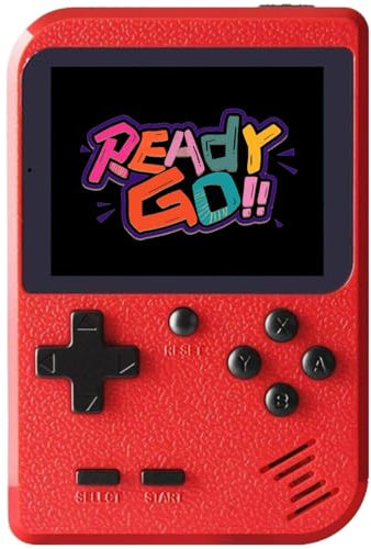 Handheld Games Console Built-in 400 Retro Games for Kid, Handheld Mini Video Game Console, 2.8 Inch, Rechargeable Battery, Christmas Birthday Gift for Kids, Mini Handheld Game for Boy Girl