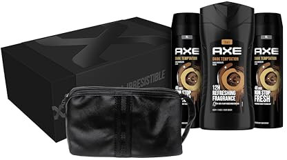 Axe Pack Dark Temptation higiene y cuidado personal para hombre 3 productos