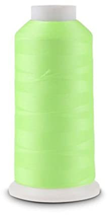 NUOBESTY Nachleuchtender Polyester-nähfaden Yards Grün Weicher Glatter Stickgarn Für Nähmaschine Stunden Leuchtkraft Geeignet Für Babybekleidung Taschen Strickmützen Schuhbänder Kreuzstich