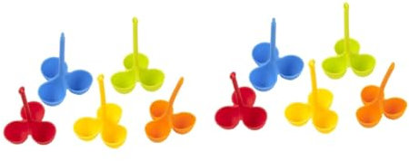 MAGICLULU 10 Piezas Soporte Para Hervir Huevera De Silicona Cocedor De De Silicona Porta Al Vapor Escalfador De En La Estufa Impermeable Máquina De