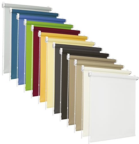 ROLLMAXXX Rollo ohne Bohren 80 x 150 cm Stoffmaß Blau